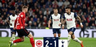 Eintracht Frankfurt besiegt Tottenham Hotspur mit 2:1