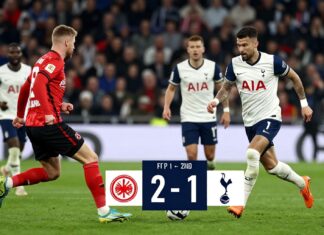 Eintracht Frankfurt besiegt Tottenham Hotspur mit 2:1