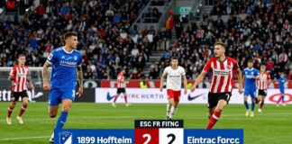 Hoffenheim und Frankfurt liefern spannendes 2:2 in der Bundesliga