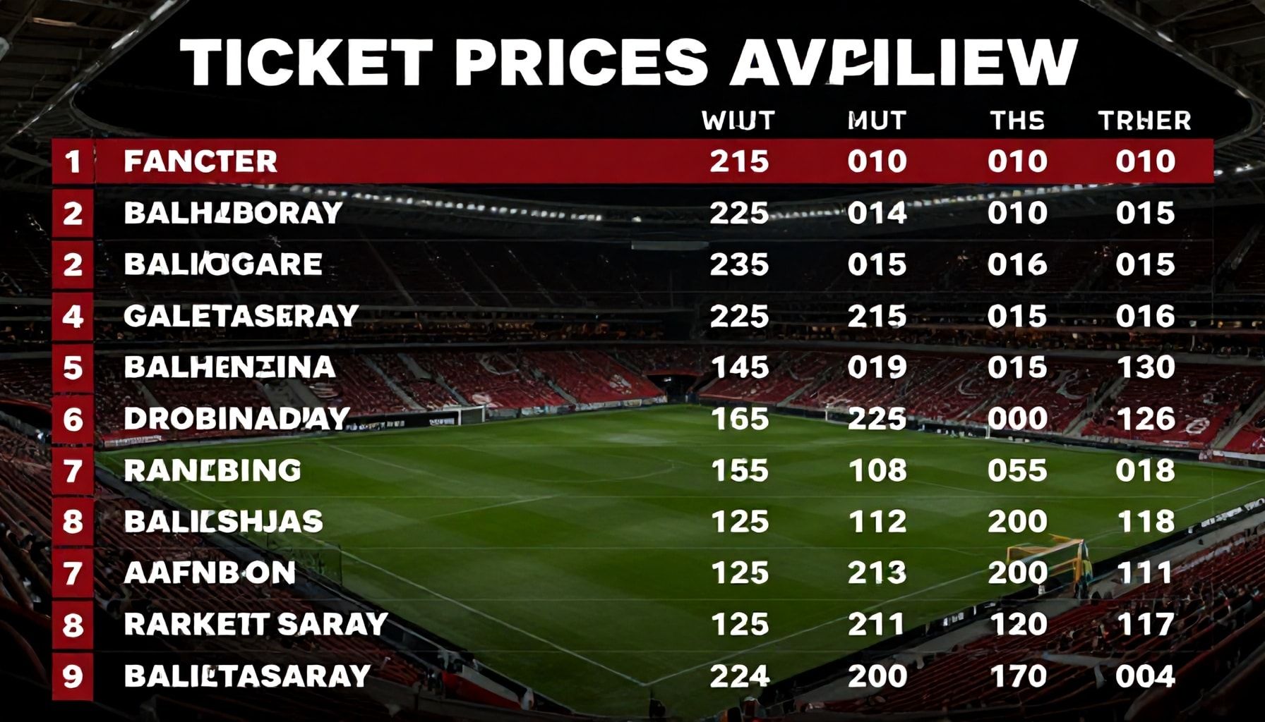 Ticketpreise und Verfügbarkeit im Überblick