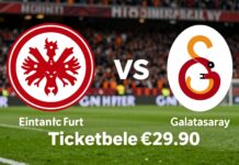 Eintracht Frankfurt empfängt Galatasaray: Tickets ab 29,90 Euro erhältlich