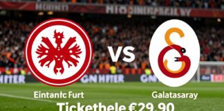 Eintracht Frankfurt empfängt Galatasaray: Tickets ab 29,90 Euro erhältlich