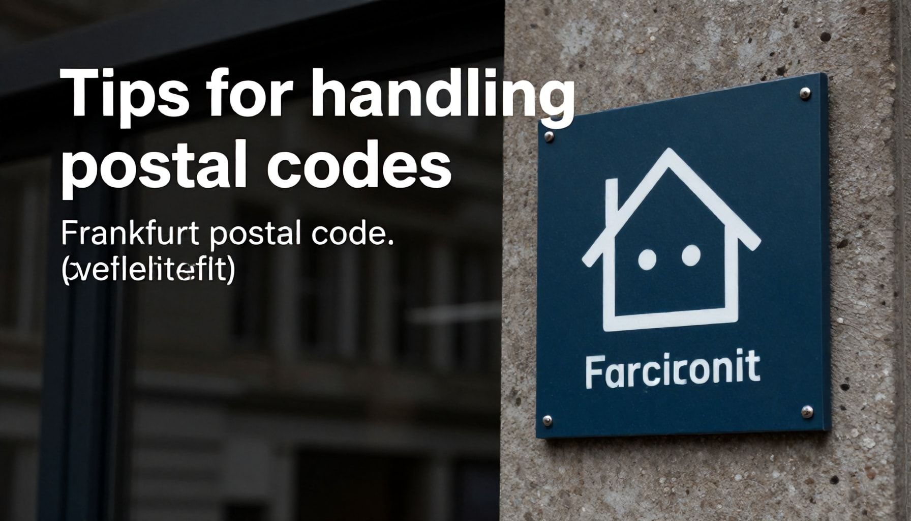 Tipps für den Umgang mit Postleitzahlen