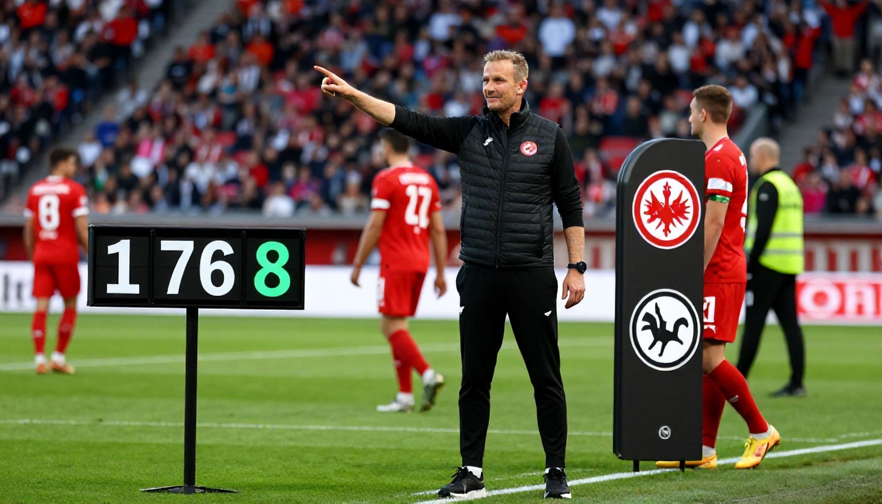 Trainer Adi Hütter zufrieden mit Leistung