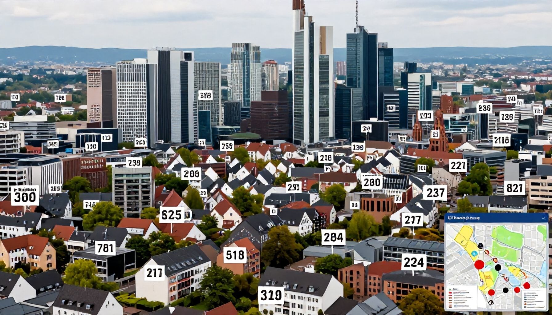 Umzug in Frankfurt: Postleitzahlen als Orientierung