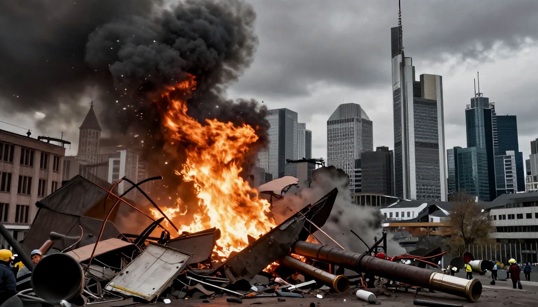 Ursachen der Gasexplosion in Frankfurt