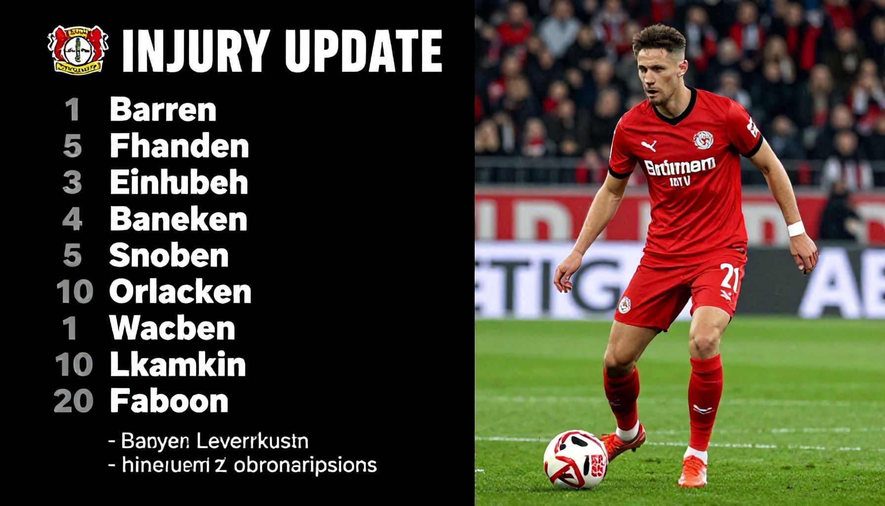 Verletzungsaktualisierungen und Ausfälle