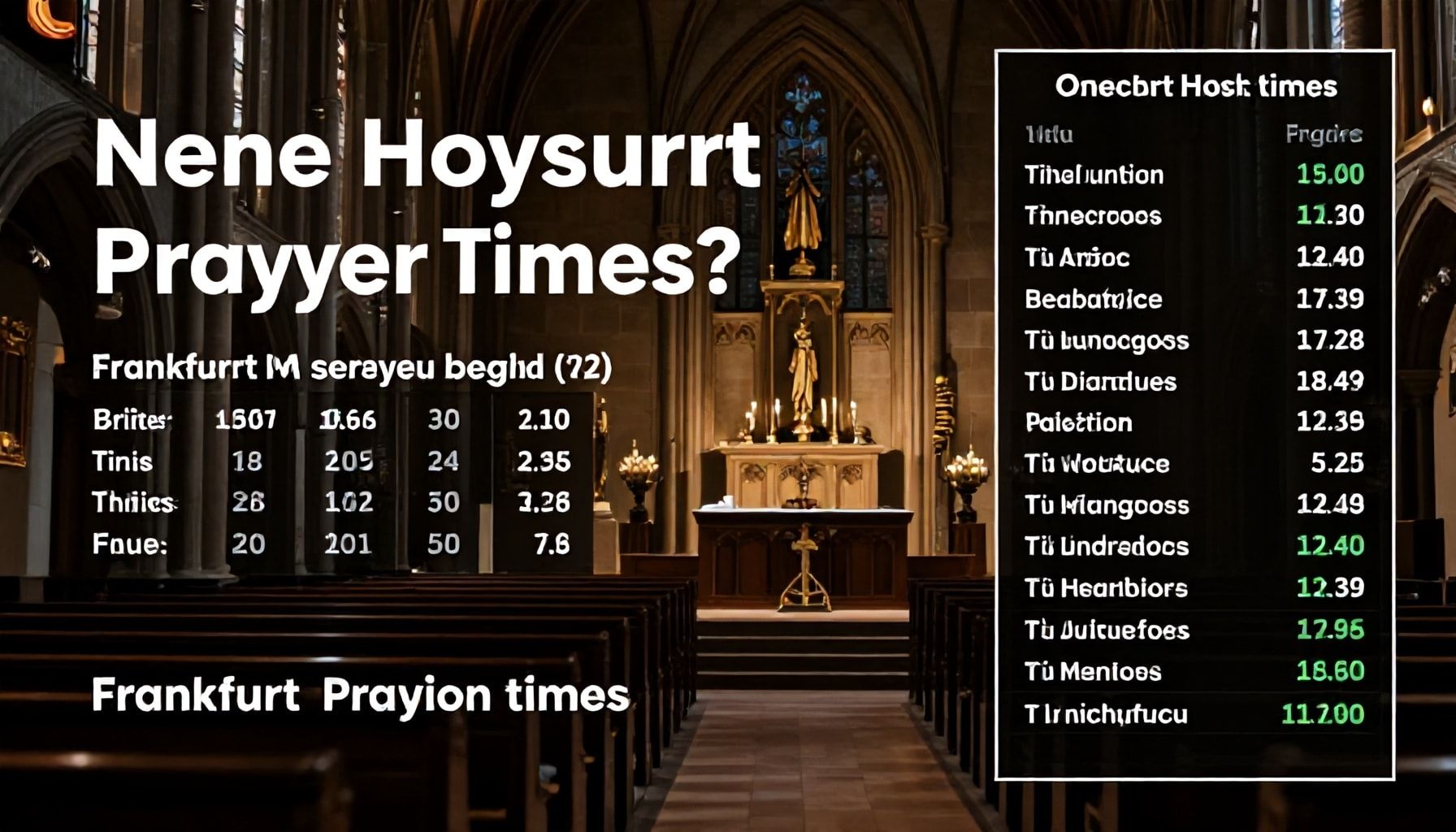 Wann beginnt die Predigt?