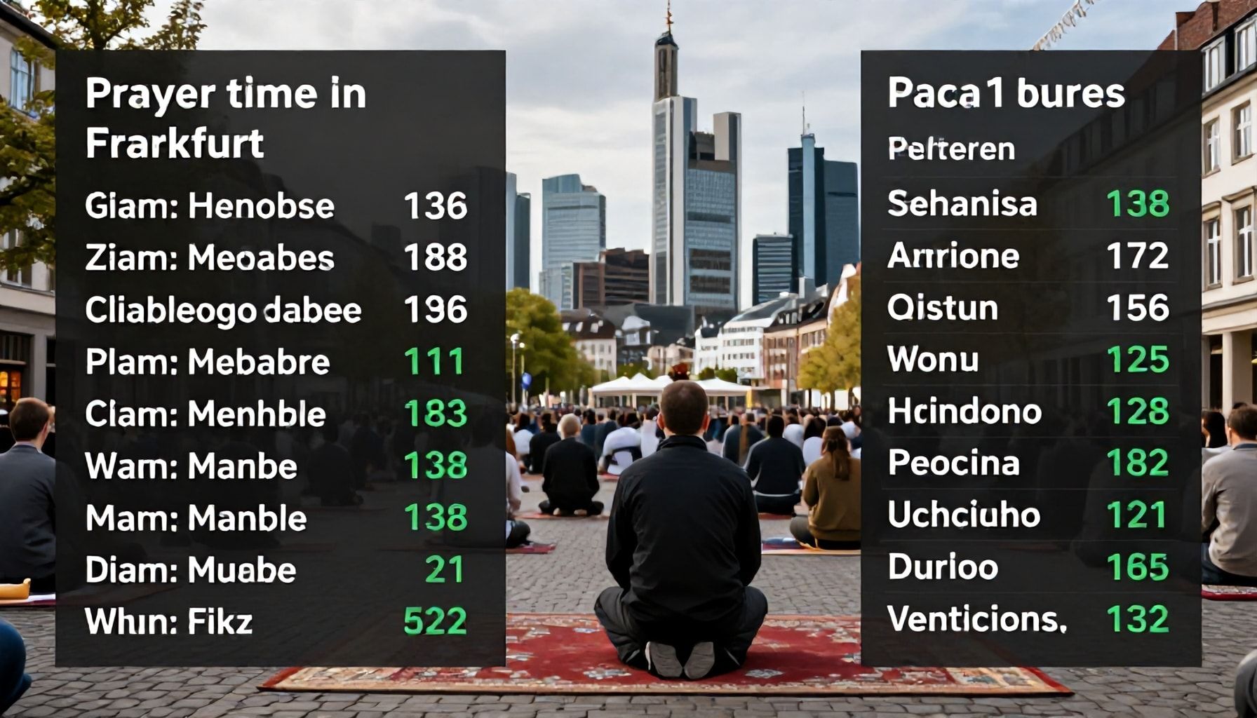 Wann und wo in Frankfurt das Mittagsgebet stattfindet