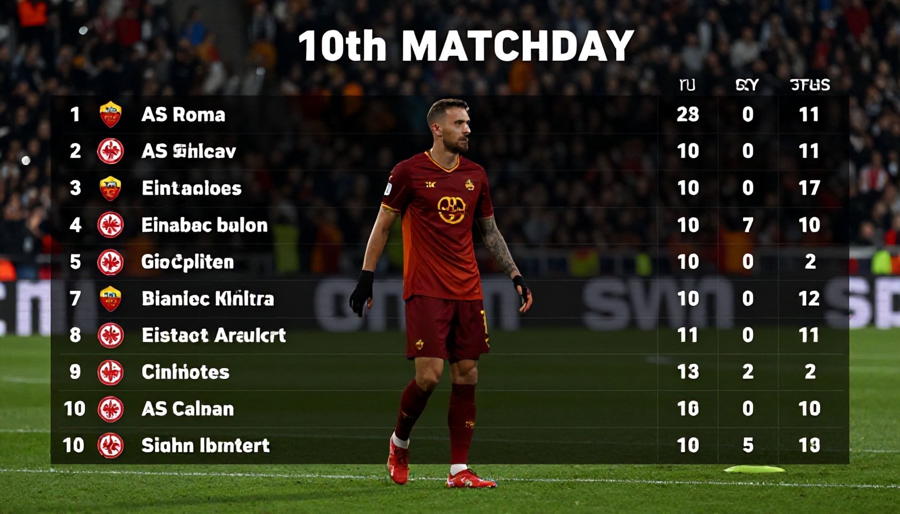 Wie die Tabelle nach dem 10. Spieltag aussieht