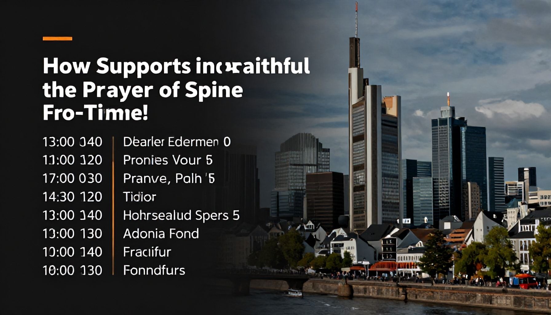 Wie Frankfurt die Gläubigen unterstützt