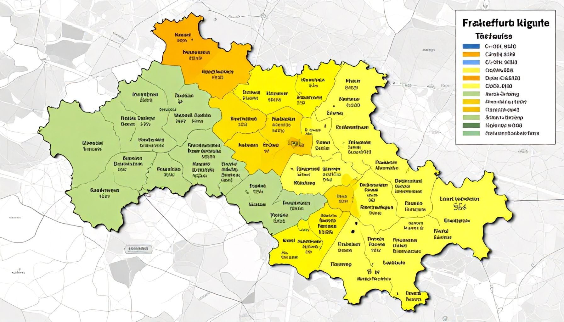 Wie Postleitzahlen Frankfurts Bezirke prägen