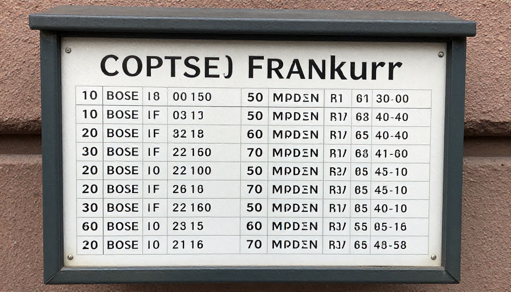 Zukunft der Postleitzahlen in Frankfurt