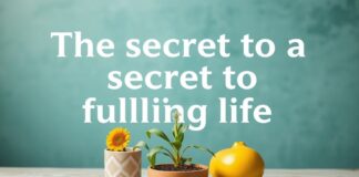 Das Geheimnis eines erfüllten Lebens: Tipps für den Alltag The secret to a fulfilling life: Tips for everyday life