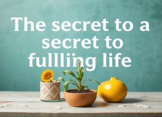 Das Geheimnis eines erfüllten Lebens: Tipps für den Alltag The secret to a fulfilling life: Tips for everyday life