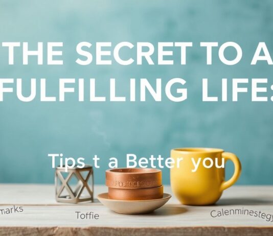 Das Geheimnis eines erfüllten Lebens: Tipps für ein besseres Ich The Secret to a Fulfilling Life: Tips for a Better You
