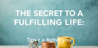Das Geheimnis eines erfüllten Lebens: Tipps für ein besseres Ich The Secret to a Fulfilling Life: Tips for a Better You
