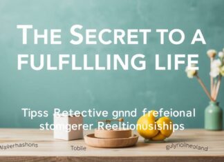 Das Geheimnis eines erfüllten Lebens: Tipps für ein besseres Zuhause und stärkere Beziehungen The Secret to a Fulfilling Life: Tips for a Better Home and Stronger Relationships