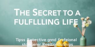 Das Geheimnis eines erfüllten Lebens: Tipps für ein besseres Zuhause und stärkere Beziehungen The Secret to a Fulfilling Life: Tips for a Better Home and Stronger Relationships