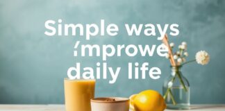Einfache Wege, um das tägliche Leben zu verbessern Simple ways to improve daily life