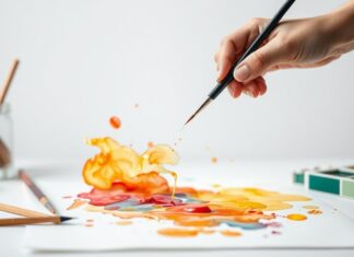 Kreativität entfalten: Wasserfarbenmalerei als entspannende Freizeitbeschäftigung Unfolding creativity: Watercolor painting as a relaxing leisure activity