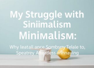 Mein Kampf mit dem Minimalismus: Warum weniger manchmal mehr ist (und manchmal einfach nervt) My Struggle with Minimalism: Why Less is Sometimes More (and Sometimes Just Annoying)