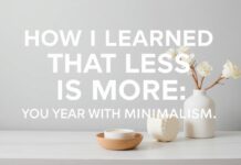 Wie ich lernte, dass weniger mehr ist – mein Jahr mit Minimalismus How I Learned That Less Is More – My Year With Minimalism