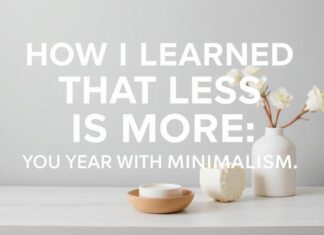 Wie ich lernte, dass weniger mehr ist – mein Jahr mit Minimalismus How I Learned That Less Is More – My Year With Minimalism